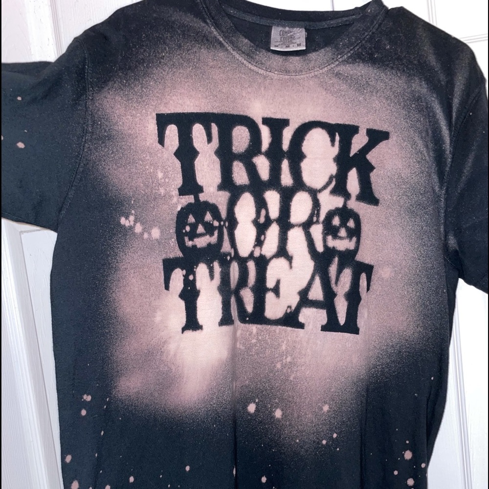 bleached trick or treat shirt